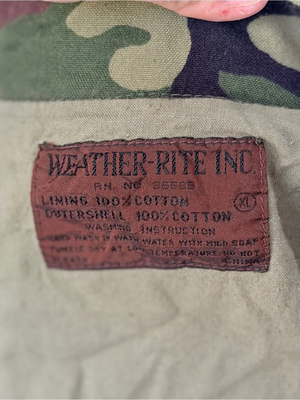 Vintage Weather Rite Woodland Camo Hunting Vest